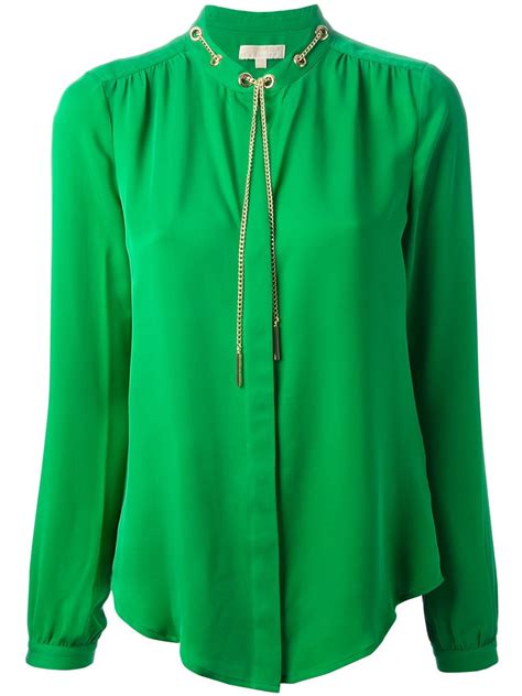 michael michael kors blouses green